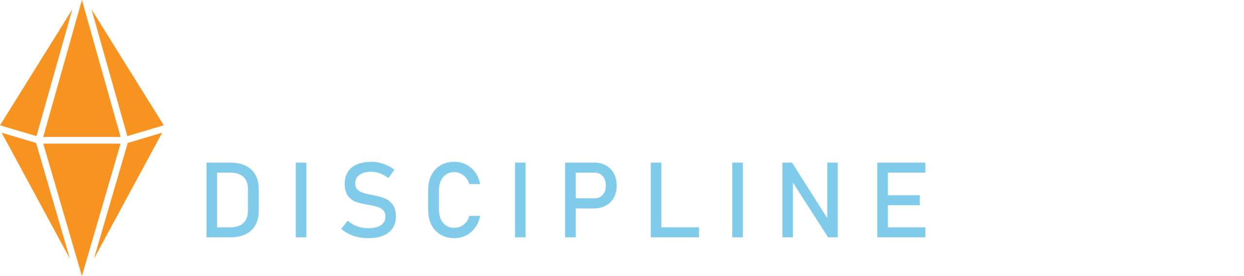 Character-Based Discipline Logo Reversed