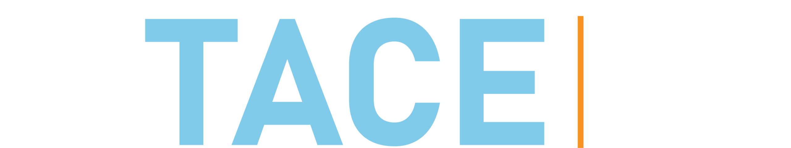 TACE logo reversed